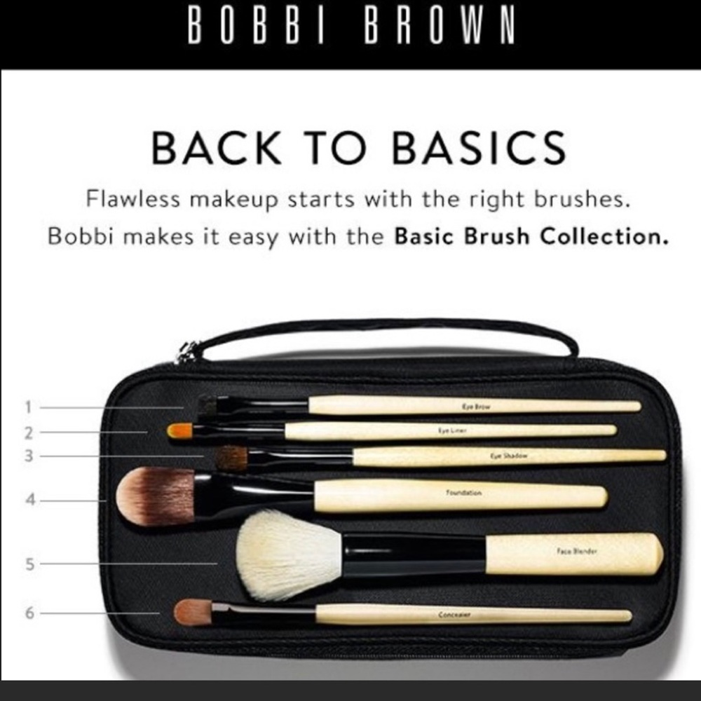 NIB Bobbi Brown Basic Brush Set